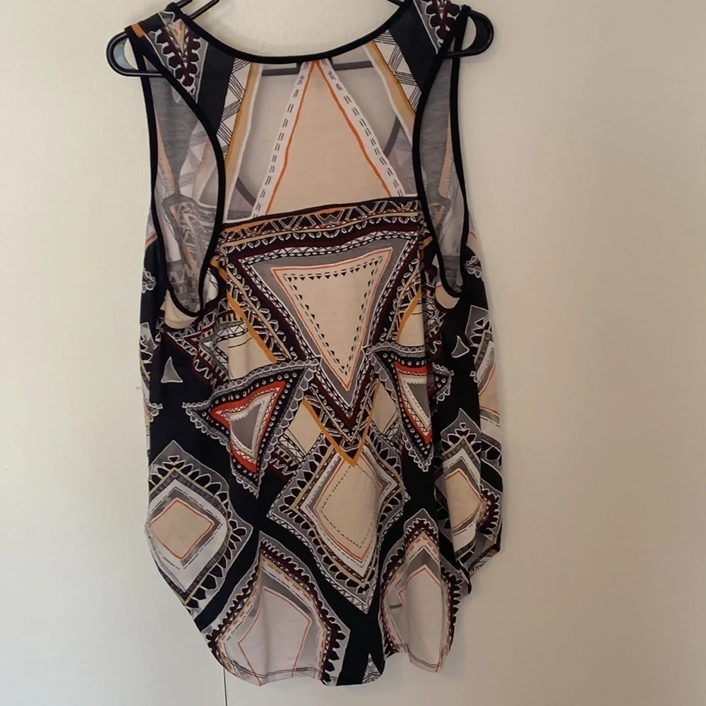 XXL Sleeveless Racerback Top Aztec Boho Print Festival - Picture 8 of 11